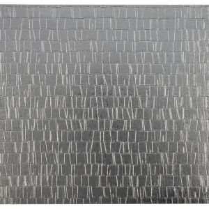 Set Completo di Lino Tovaglietta APS 45 x 30 cm plastica (EVA) colore: argento fondo antiscivolo confezione da 6 60543