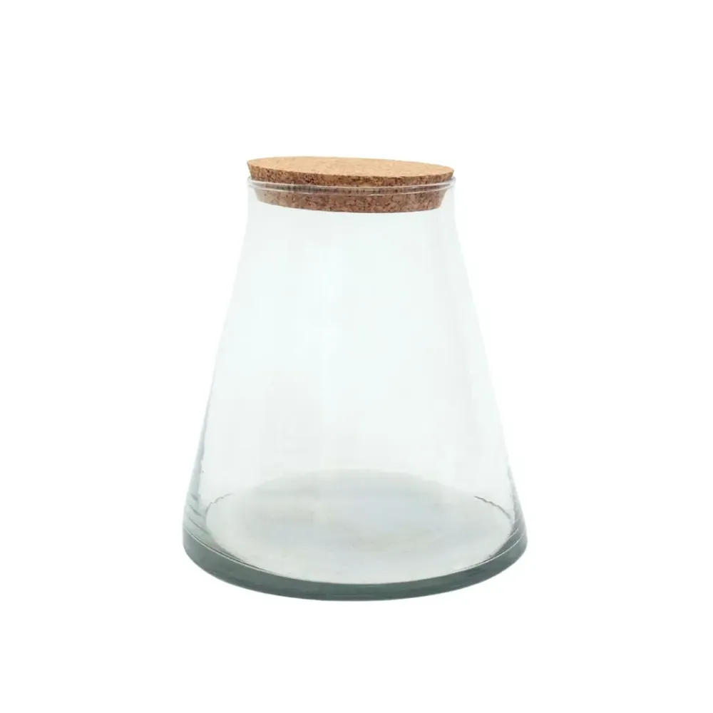 Contenitore vetro soffiato H.17 D.16 cm