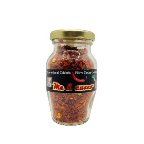 Lombardo Calabrian Hot Chilli Pepper, Crushed Glass Jar, 1.8 oz | 50g