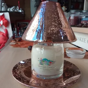 MIAMI ROSE-Yankee Candle- Paralume e Piatto VETRO ROSE