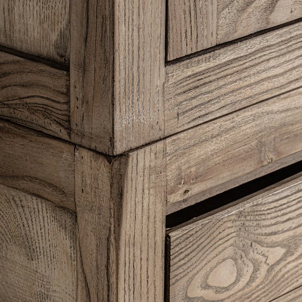 Vetrina country chic legno olmo