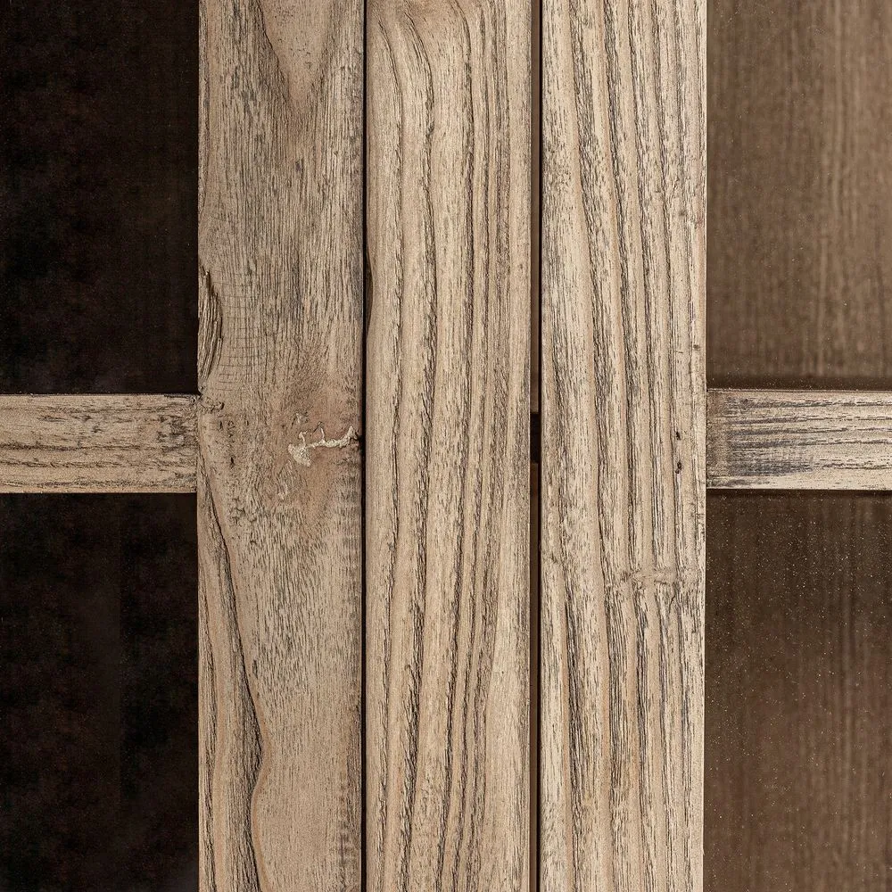 Vetrina country chic legno olmo