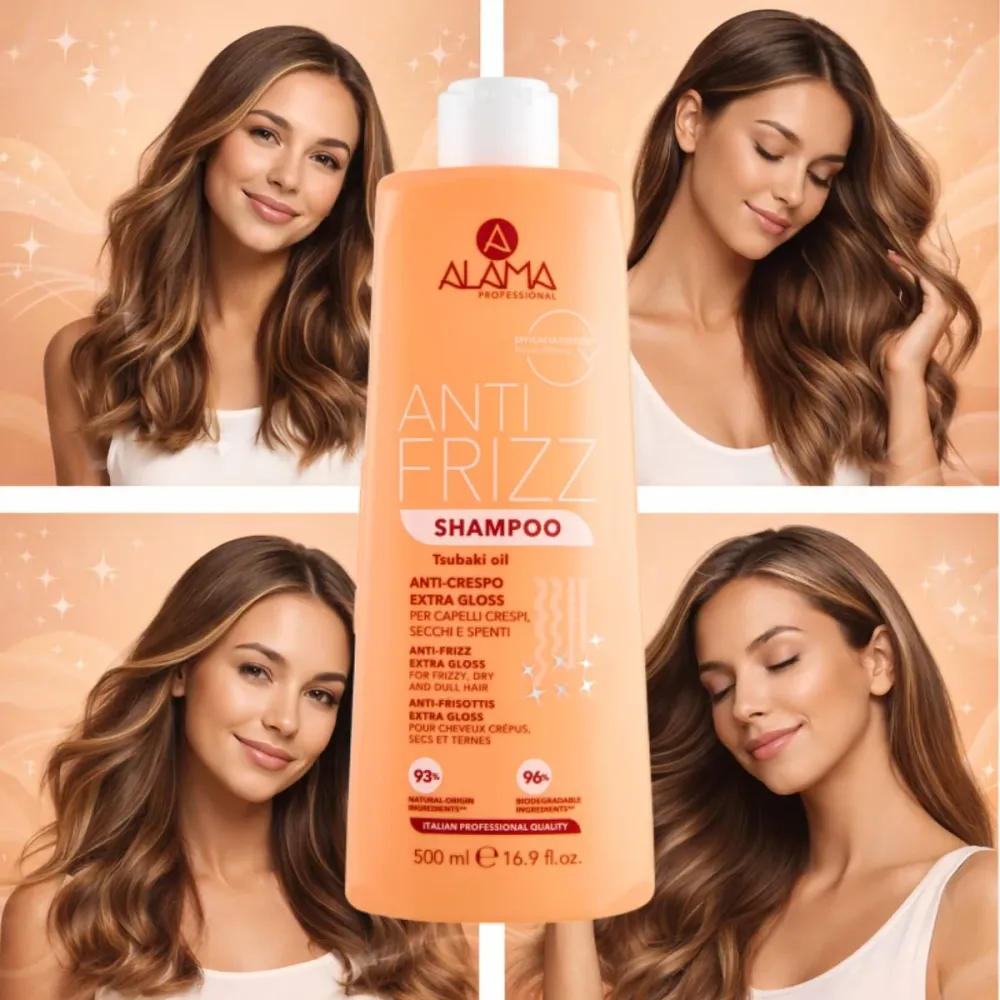 ALAMA PROFESSIONAL ANTI FRIZZ Tsubaki Oil - Shampoo 500ml | Anti-Crespo + Extra Gloss