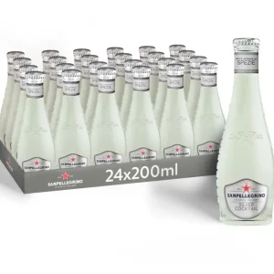 BIBITE SANPELLEGRINO, Silver Cocktail, Bevanda Gassata Analcolica - 24 bottiglie vetro da 200 ml