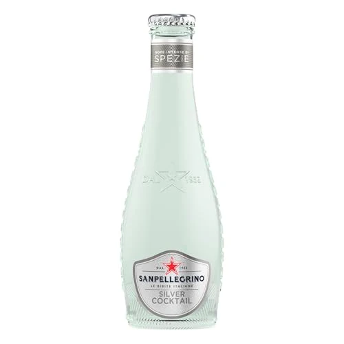 BIBITE SANPELLEGRINO, Silver Cocktail, Bevanda Gassata Analcolica - 24 bottiglie vetro da 200 ml