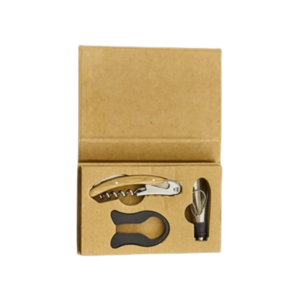 Bomboniera Set 3 Pz Cavatappi + Tappo + Tagliacarta CBR