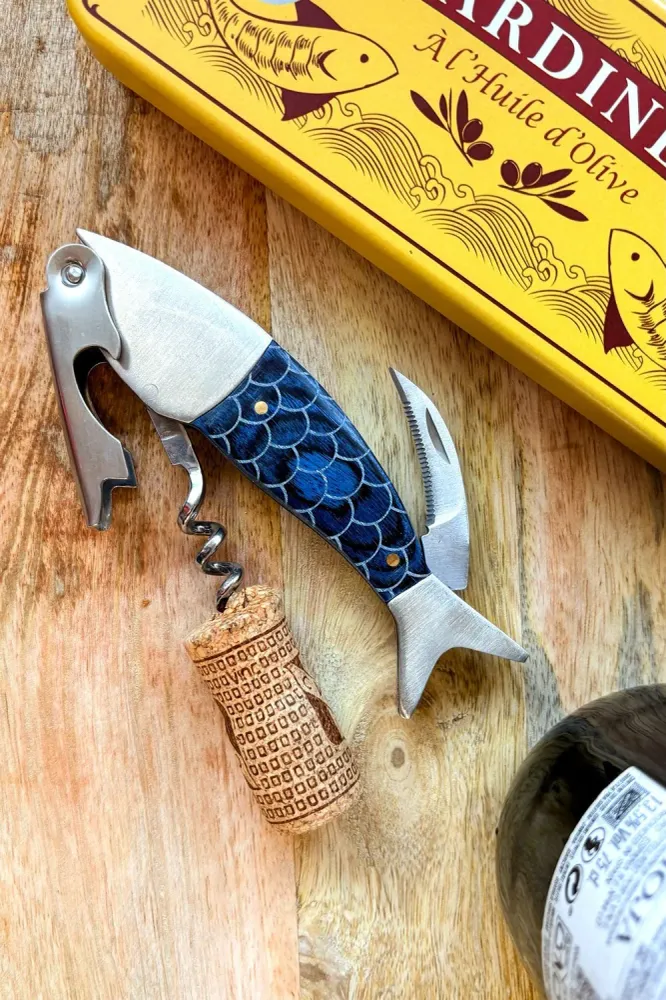 Cavatappi con design sardina scatola vintage