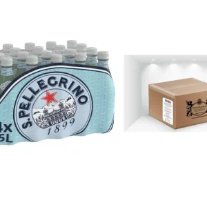 CG94 - Confezione Acqua Minerale Naturale Frizzante Gassata,24 Bottiglie da 500ml - (BOX 24 Bottiglie)