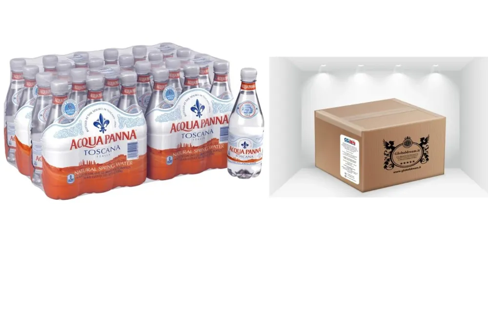 CG94 - Confezione Acqua Panna Toscana, Acqua Minerale Naturale di Sorgente 24 Bottiglie da 500ml - (BOX 24 Bottiglie)