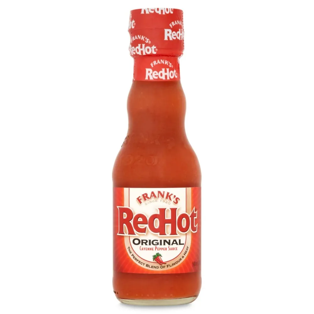 Salsa al pepe di cayenna originale Redhot di Frank 148 ml