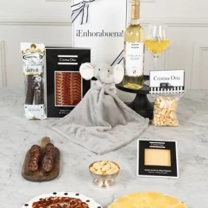 Scatola Neo Mamma Aperitivo Gourmet & Doudou Elefante CO