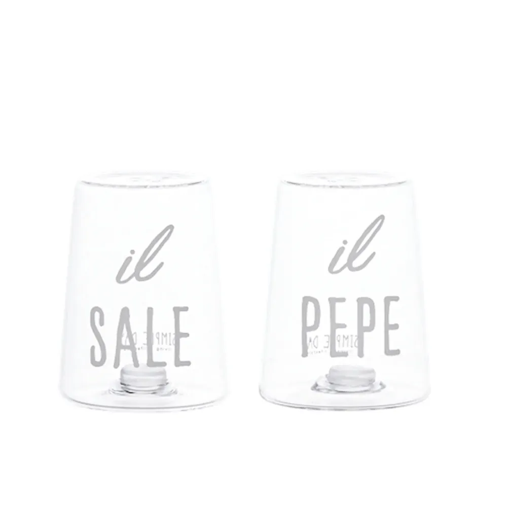 Set Sale e Pepe vetro