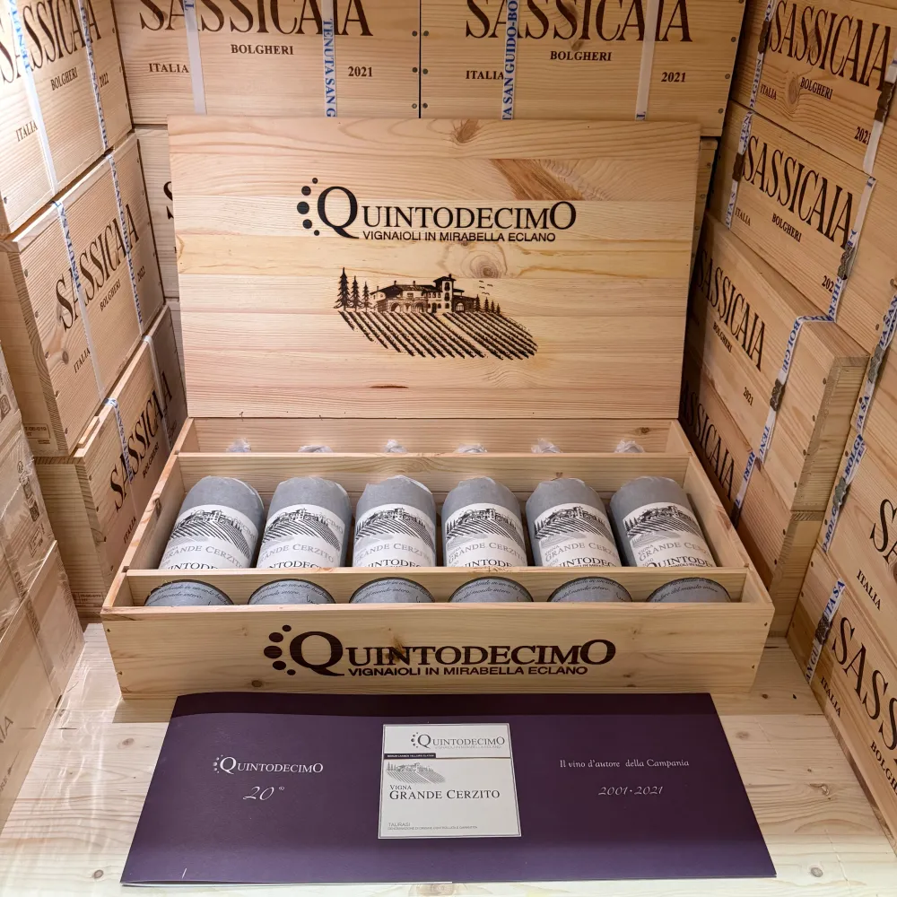 Taurasi Riserva DOCG Grande Cerzito 2020 Quintodecimo - Cassa Legno 6 Bottiglie