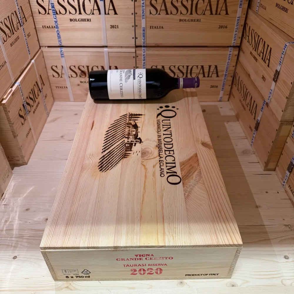 Taurasi Riserva DOCG Grande Cerzito 2020 Quintodecimo - Cassa Legno 6 Bottiglie
