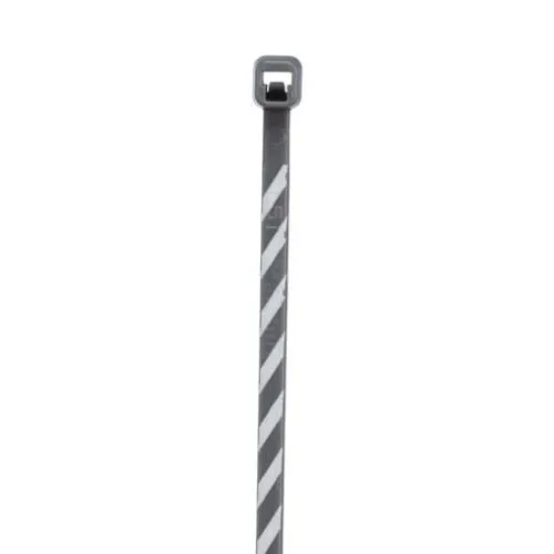 Cross Section Miniature Rigato Self Locking Cable Tie Slate White PLT1M-L8-10 (Pack 50)