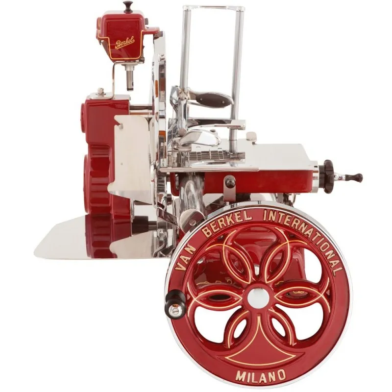 Berkel Affettatrice Volano Fiorato B114 colore Rosso Berkel - Decori Oro