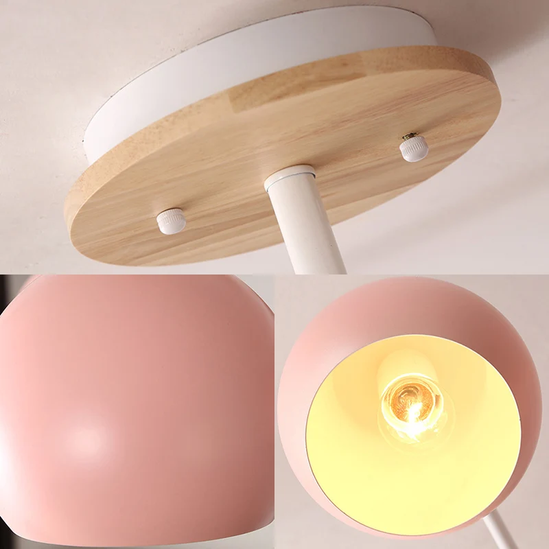 Lampadario sospensione innovativo ed elegante con lampada sospensione metallo cupola 3 lampadine per sala da pranzo
