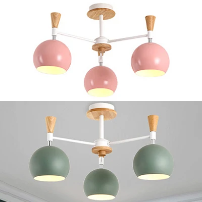 Lampadario sospensione innovativo ed elegante con lampada sospensione metallo cupola 3 lampadine per sala da pranzo