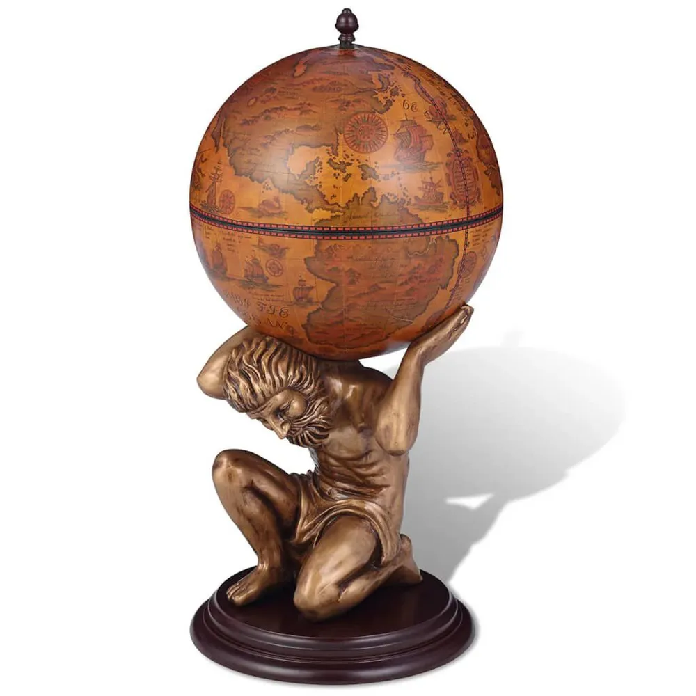 Bar Globo Portabottiglie Vino Design Atlas 42x42x85 cm