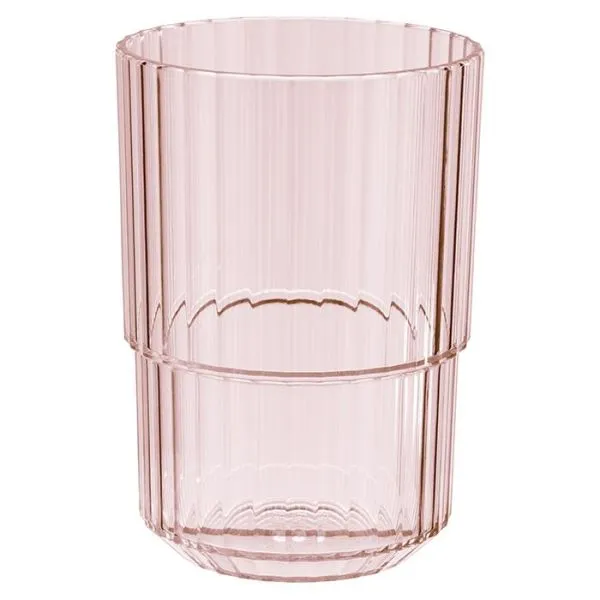 Bicchiere APS -LINEA- Ø 85 cm altezza: 12 cm Tritan 400 ml colore: rosa trasparente conf. da 48 10578