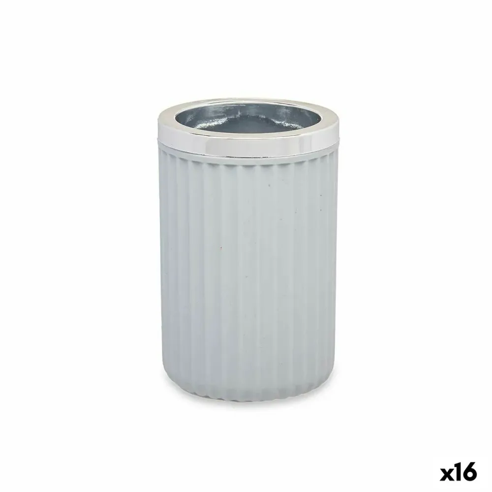 Bicchiere Berilo 3436-2 Grigio Plastica 7,5 x 11,5 x 7,5 cm (16 Unità)