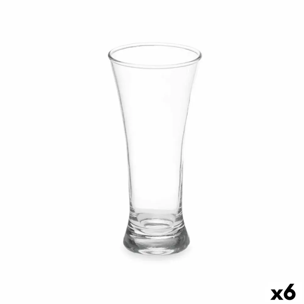 Bicchieri da Birra Vivalto Trasparente Vetro 320 ml (6 Unità)
