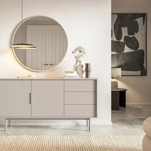 Credenza con 2 ante e 3 cassetti Crema DABRIANA