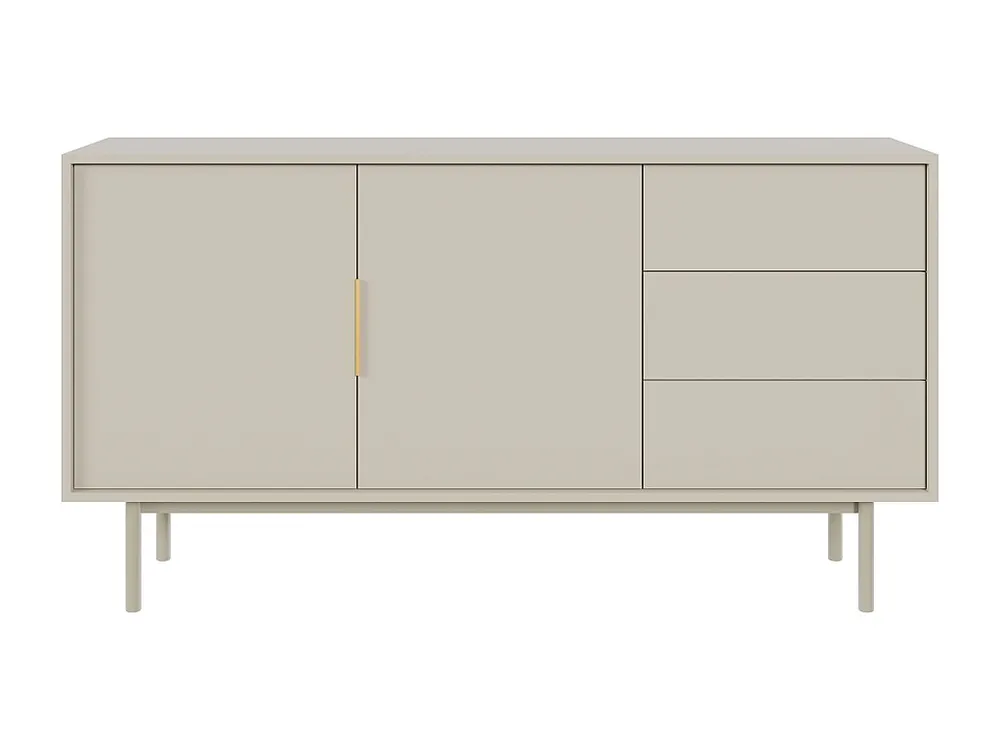Credenza con 2 ante e 3 cassetti Crema DABRIANA