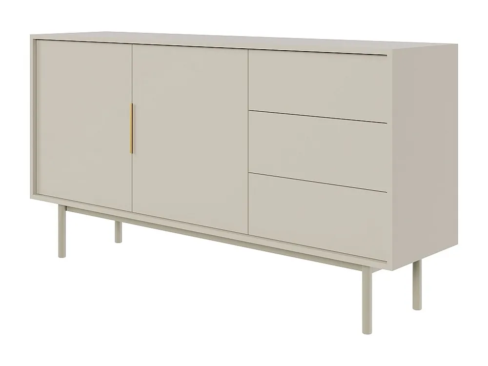 Credenza con 2 ante e 3 cassetti Crema DABRIANA