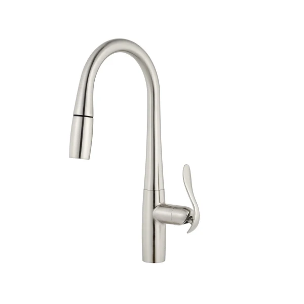 Danze - D454012SS - Selene Single Handle Pull-Down Kitchen Faucet SnapBack Retraction, Stainless Di acciaio
