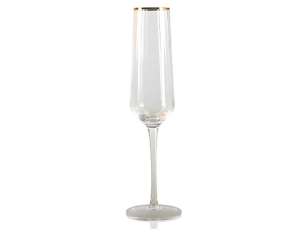 Lotto 6 flûte da champagne stile art déco CELEBRATION-dorato