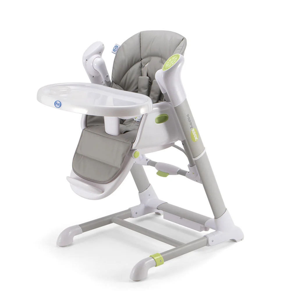 Pali Pappy Rock High Chair and Swing Pearl Grigio