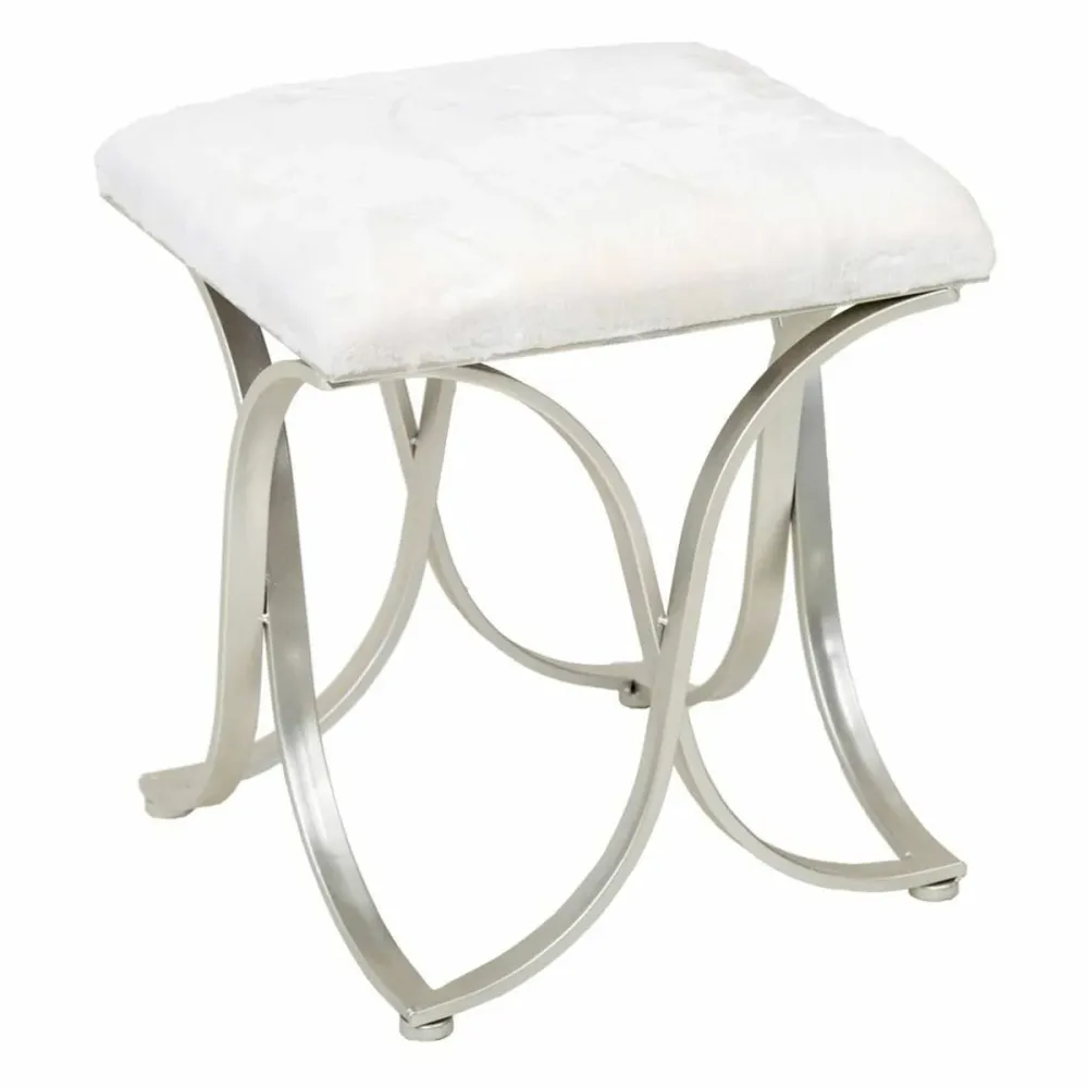 Panca Alexandra House Living Champagne Metallo Spugna Legno MDF 41 x 47 x 41 cm