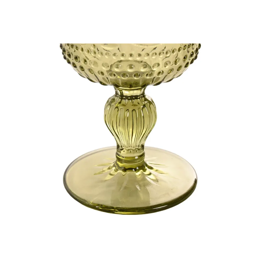 Set di Bicchieri Home ESPRIT Verde Cristallo 265 ml (6 Unità)