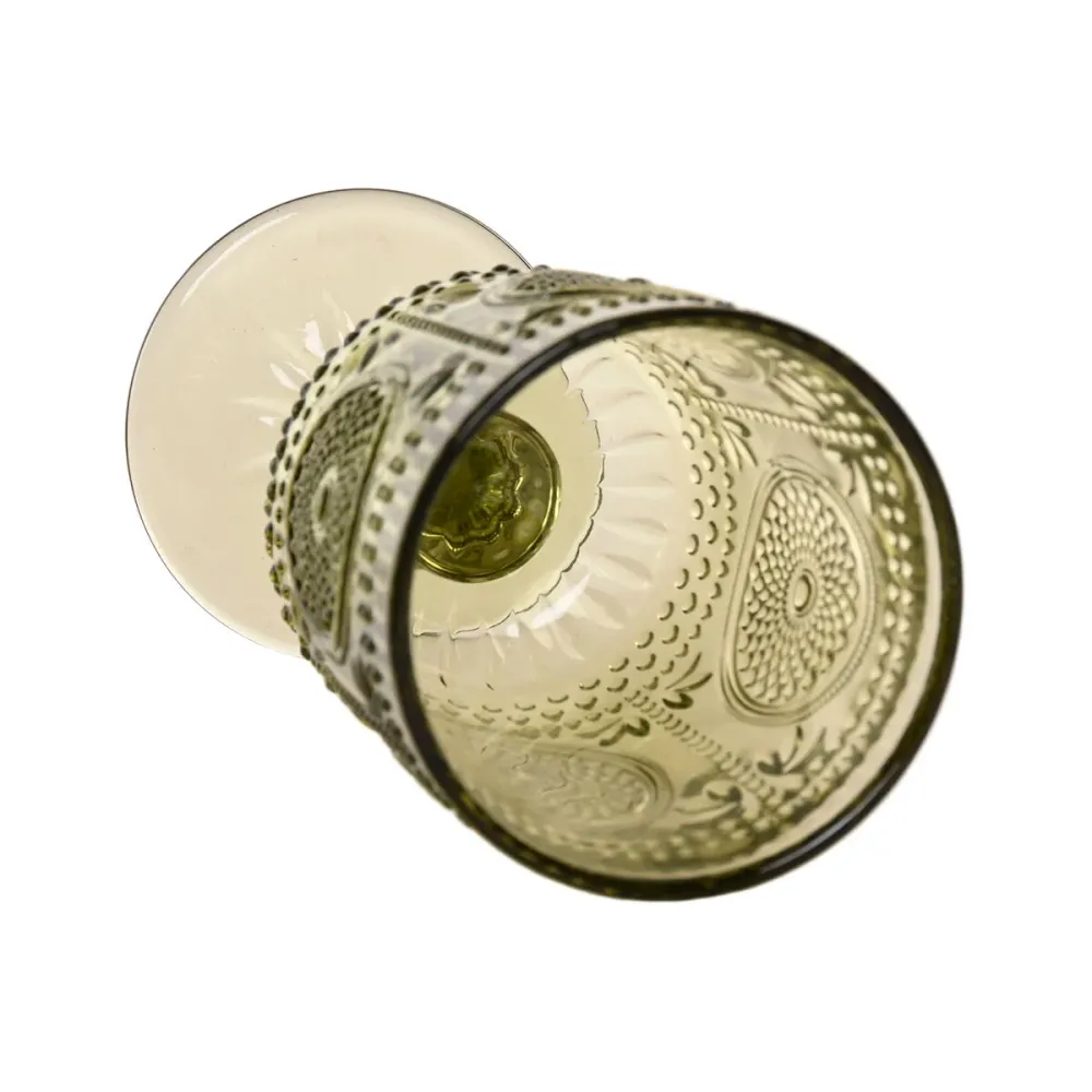 Set di Bicchieri Home ESPRIT Verde Cristallo 265 ml (6 Unità)