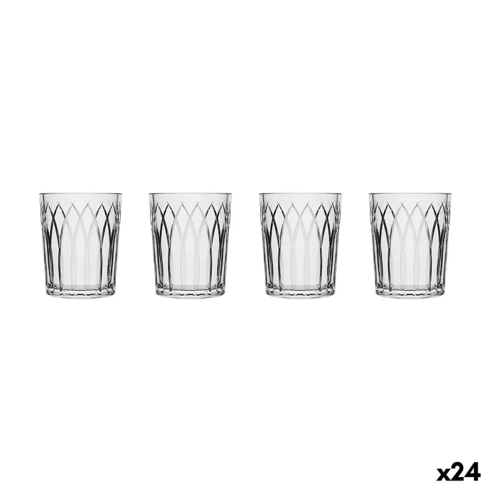 Set di Bicchierini da Chicchetto La Mediterránea Phasai seu Trasparente Vetro 63 ml 4 Pezzi (24 Unità)