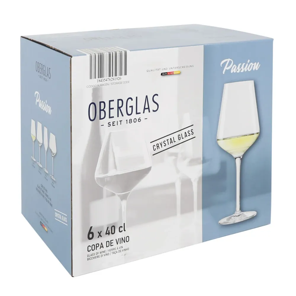Set di calici da vino Inde Passion 400 ml 6 Pezzi