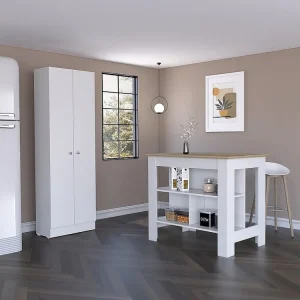 Set Charlotte, 35.4/180.6 cm Al X 40.5/60 cm X 70/30 cm P, Bianco / Duna