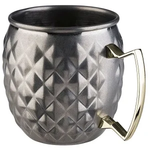 Tazza APS -MOSCOW MULE- Ø 95 cm altezza: 10 cm acciaio inossidabile aspetto acciaio inossidabile antico volume: 05 litri 9...