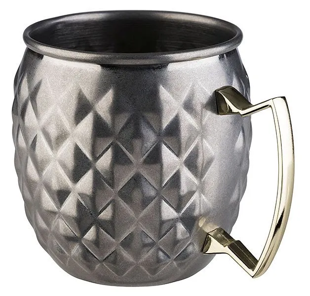 Tazza APS -MOSCOW MULE- Ø 95 cm altezza: 10 cm acciaio inossidabile aspetto acciaio inossidabile antico volume: 05 litri 9...