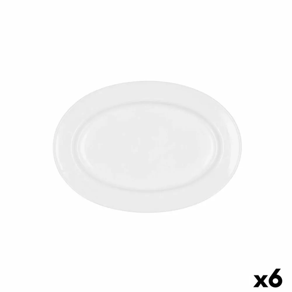Teglia da Cucina Bidasoa Glacial Ceramica Bianco (26 x 18 cm) (Pak 6x)