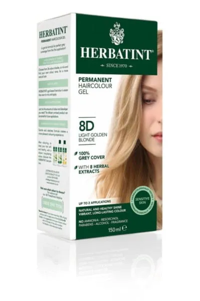Herbatint Gel Colore 8D Biondo Dorato Chiaro 150